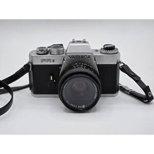 Yashica FR II 35mm SLR Film Camera with DSB 55mm 1:2 Lens Clean